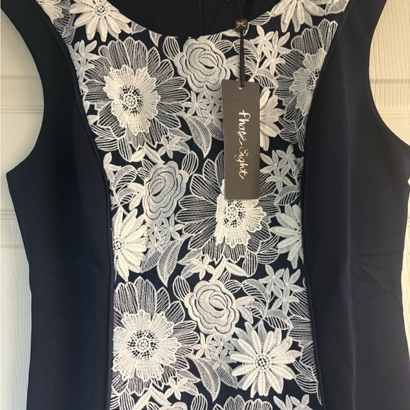 NWT Phase Eight Belle Dress Navy/Ivory - Picture 1 of 7